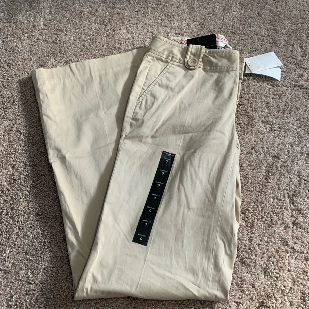 Banana Republic Wide Leg Khaki Pants